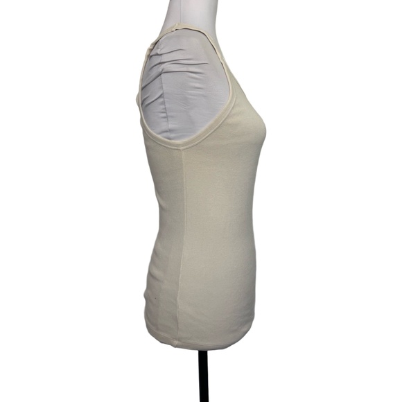 Imogene And Willie Shirt Beige Sleeveless Racerback Tank Top Large - Picture 2 of 9